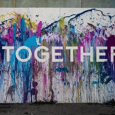 Together written on a wall