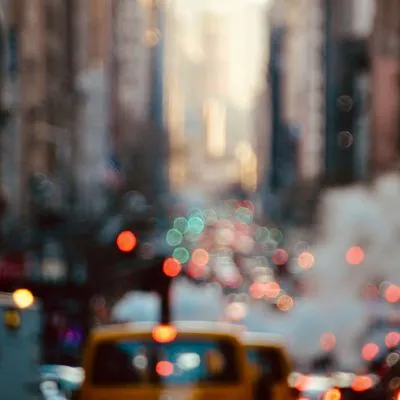 Blurry photo of a new york street. Photo by Andra C Taylor Jr on Unsplash
