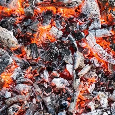hot coals