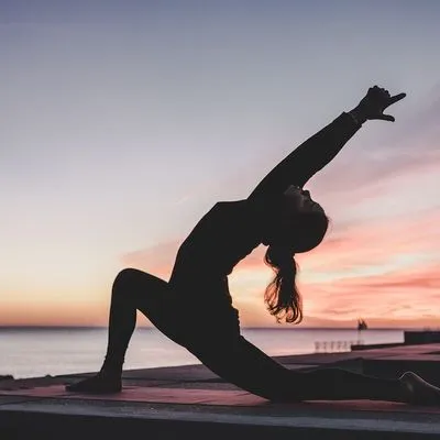Woman doing yoga
